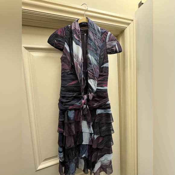 Gorgeous J Mendel silk dress, multi coloured size 6 - Picture 5 of 6